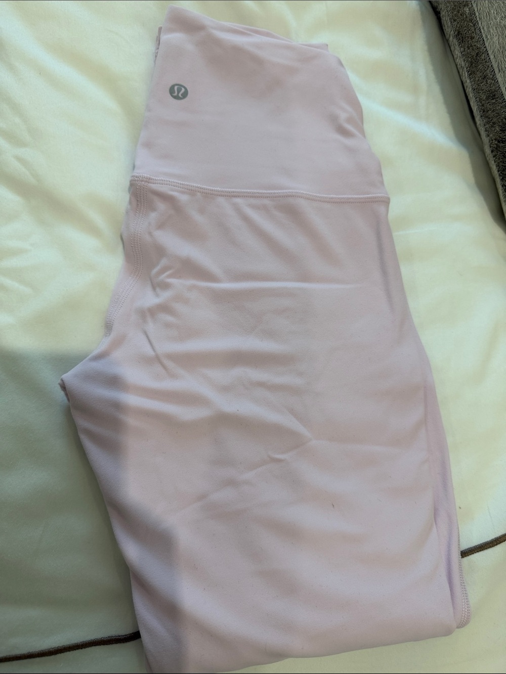 Lululemon High-Rise Leggings in Pale Pink